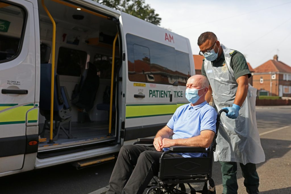 Unscheduled Care - staff member with patient